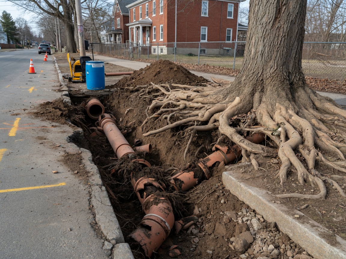 Tree Root Issues In Worcester Sewer Lines