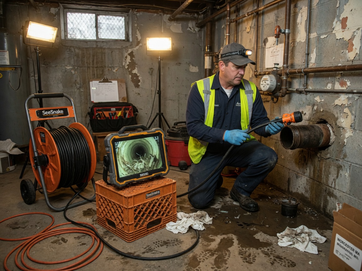 Drain Camera Inspection in Worcester, MA