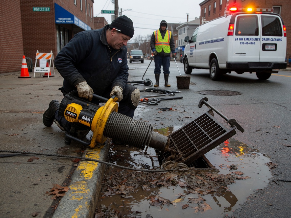 Emergency Drain Cleaning in Worcester, MA