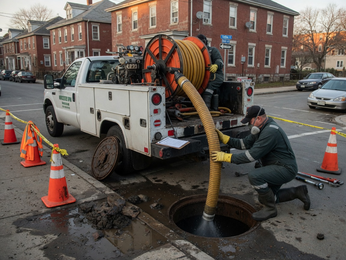 Sewer Line Cleaning in Worcester, MA
